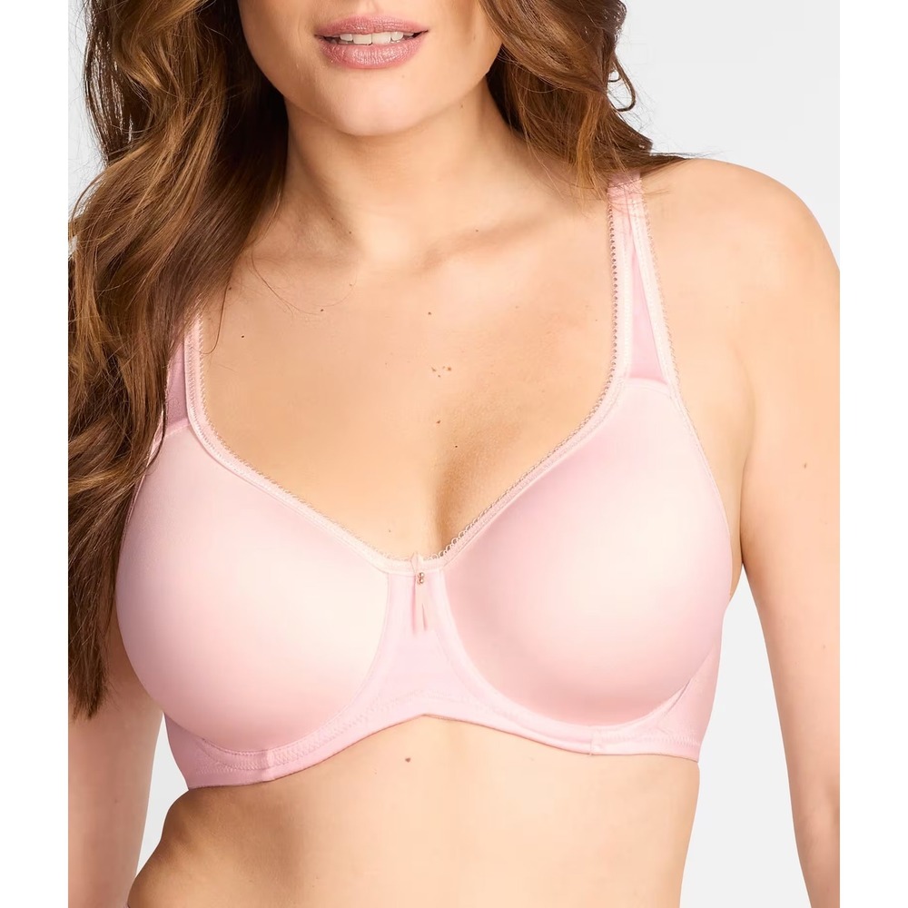 Wacoal Basic Beauty Spaced T-Shirt Bra Pink Full Figure Underwire 853192 38DDD
